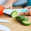 3 -stks Kinderen Veiligheid Sawtooth Cutter Plastic Fruitmes Chefs Chef voor broodsla Toddler Kookmessen DIY Tool LX4789