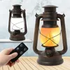 Pendantlampor Portable LED Vintage Camping Lantern Flame Lamp Batteridriven Dual Mode Knob Switch Outdoor Garden Decoration Pendant Lampspe