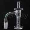 Full Weld Sandblasted Smoking Terp Slurper Set With Quartz Cap And Pill 20mmOD Seamless Welded Beveled Edge Sandblasting Slurpers Nails For Glass Water Bongs Rigs