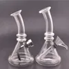 Två stil nyaste design hookahs mini glas oljeplatta brännare bongs resa vatten tobak rökning rör till salu