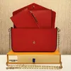 Дизайнерская сумка 3PCS SET ACCOSSESSEION Женщины сумки сумочка поперечная кожаная кошелька Louis Fashion Viuton Flower Plouds Vitton Lady Tote Bag Wallet с коробкой 01