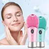 Silicone Facial Cleansing Brush Electric Face Clean Device Massager Vibration Deep Pore Cleaning Brushes