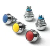 Anahtar 12mm IP65 su geçirmez anlık renkler 1 NO KOUBI MİKRO METAL PUSH Düğme Pin Ayakları/Vida Terminal Switch