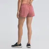 Yoga shorts dames huidvriendelijke outfit naakt dame pure kleur vrije tijd training fitness snel drogende ademende broek lente en zomerstijl velafeel