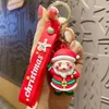 Клавные рождественские ключевые сети кулонная кулона Санта -Клаус Автомобиль Мужчина и Женские Подарки Подарки