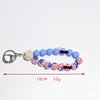 American Bandled Breaded Bracelet Keychains