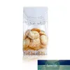 Self Stand Holder Cookie Biscuit Bag Wedding Gift Candy Cupcake Hand Made DIY Christmas Plastic Packaging Bags 50pcs