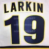 C26 Nik1 Sdylan Larkin New Michigan Wolverines Bleu Blue Jersey Blue Hockey 100% Personnalisé de broderie ou de n'importe quel nom ou numéro
