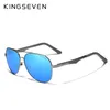 KINGSEVEN conduite hommes lunettes de soleil polarisées temples en aluminium pilote lunettes de soleil pour hommes UV400 Anti-rétro lunettes 220511