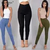 women's thin high waist tight leggings spring and summer stretch candy color S-5XL quality slim pencil pants 220402