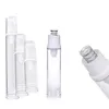 Mini Empty Airless Vacuum Pump Bottle Spray Refillable Plastic Cream Lotion Bottles Travel Bottles 5ml 10ml 15ml Liquid Container Essential Oil Sprayer