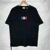 Clothing T-shirt Summer Kith France Flag Emboridery t Shirt Men Women High Quality Top Tees Hip-hop Skateboard Cottonjthf