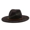 Fedora Hat Women Suede Poczuj Vintage Church Ladies Hat Unisex Wide Brim Panama Cowboy Cap Jazz Gentleman Wedding Hat for Man2593342