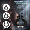 10 Modos de vibração Penis vibratórios Cock Ring Silicone Dual Motion Masculino Ejaculação Masturbação Man Shop Shop Shop Produto erótico