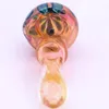 3.7inches Colorful Gourd Shape Glass Pipe Handmade Tobacco Smoking Pipes For Dry Herb Mini Bubbler Dab Oils Rig Water Pipes Bongs