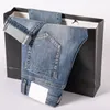 Mens Jeans nödställda rippade cyklist Slim Fit Motorcykelcyklist denim Designer Hip Hop Men Jean Hot Sell Size 28-38 -Q9324