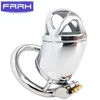 NXY Dispositivo de Castidad Frrk Metal Male Lock Productos Sexuales Cinturón Jaula de Pájaros Adulto 0416