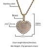 New Arrived Love Heart Copper Inlaid Zircon Pendant for Men and Women Personality Couples Necklace