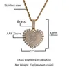 Pendentif en forme de cœur d'amour en cuivre incrusté de Zircon, pour hommes et femmes, collier de personnalité pour Couples, nouvel arrivage