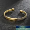 Mode acier inoxydable Style coréen bracelet ouvert Bracelet hommes créatif Simple en forme de C maille Bracelets incurvés