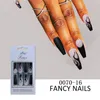 30 pièces couverture complète Gel UV paillettes faux ongles embouts artificiels pour la conception décorée presse sur ongles Art faux embouts d'extension
