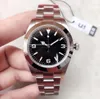 Montre de luxe st9 ووتش مستكشف 39 ملليمتر 114270 214270 الفولاذ المقاوم للصدأ 2813 حركة التلقائي ميكانيكية سلسلة رجالي ماء الجملة المعصم W130