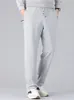 Páfeos de zíper da primavera zip sorda de algodão reto Men calças de pista esportiva casual calças de pista longa masculino, calças soltas 220719