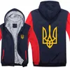 Herrtröjor tröjor vinter ukraina män varm liner logotyp tröja pojkar tjock flagg mans jacka pullover