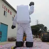 ATTIVITÀ OUTDOOR 6M 20 piedi pubblicitario gigante gigante gonfiabile astronauta fumetto in mongolfiera con luce a LED in vendita