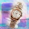 26 -миллиметровый дизайнер для женщин смотрит на Ice Out Diamonds Gold 904L Полное водонепроницаемое часы с нормой из нержавеющей стали автоматическое механическое движение.