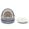 Cama luxuosa para caverna de gatos, microfibra, tenda interna para animais de estimação, quente e macio, casa aconchegante, camas para dormir, ninho para gatos, gatinhos, cães pequenos e médios 224346515