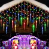 Strings Christmas Decoratie Garland Licht LED Gordijn IJspanning Lichten Waterval Droop 0.7m Outdoor Eaves Garden Street Decorled