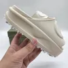 Platformontwerper slippers damesmodemerk schuif sandaalschuim rubberen sandalen met doos