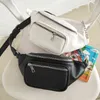 Kvinnor midja väska crossbody pack lather balk stor kapacitet handväska telefonprocket mode pu läder multifunktion bröstsäckar 220531