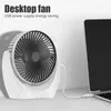 Cool Summer Desktop Small Fan Mini Portable Cooler Oplaadbare USB 2 Speed ​​Wind Verstelbaar stil voor thuiskantoor CAR 220505