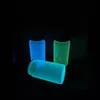 USA Warehouse 16oz Sublimation Glow in The Dark Glass Can Beer Can Glass with Luminous paint luminous Drinking Glasses Beer Glasses With Bamboo Lid