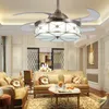 Modern Bedroom Ceiling Fans with Light Plum Blossom Design 42inch Remote Control Copper Chandelier Fan Lamp Living Room 110V 220V