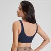 NWT U Shape Mid Impact Shock Sproof Reggiseno sportivo Yoga Donna Canotte Fitness Gym Crop Backless Cross Push Up 220510