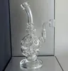 Recycler ovo vidro vidrado gancho de gravidade Bongos Bubbler Acessórios para fumantes Armas Pistola Pistola Óleo de óleo Rata