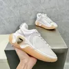 Tênis b-runner masculino Mulheres Casual Sapatos Designer Couro e malha Painel de malha Plataforma Novo tênis de luxo de luxo Moda de alta qualidade Tamanho do sapato ao ar livre 35-45