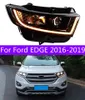 2 STUKS Autolichten Onderdelen Voor Ford EDGE 20 16-20 19 Hoofd lampen LED Richtingaanwijzer Koplamp LED Dual Beam Lens Voorlamp Projector FACELIFT