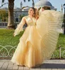 Vestidos de Novia Kosowo Albański Kaftan Suknie Wieczorowe 2022 Gold Burgundii Długie Rękawy Aplikacja Robe Soirée de Mariage Prom Suknie z kurtką