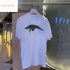 22SS Najnowszy koszulka Zerwana w ogonie krokodylowy rekin Flame Pentagram Butterfly Bawełniany i wszechstronny mody krótki rękaw