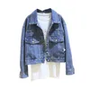 WT113-Women's Jackets Brand Designer Womens Jeans Jackets Vintage Versatile Denim Jacket For Women