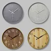 12 Inches Round Mute Digital Scale Wall Clock 3D Living Room Bedroom Walls Clocks Home Rooms Decor Hanging Punch VTMEB1205286z