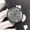Horloges voor mannen titanium legering grijze wijzerplaat horloge automatische p.9010 beweging 1662 koolstofvezel versus lederen pam vsf rhodium datum 44 mm sport polshorloges box