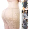 Kobiety z wysokiej talii Body Shaper Big Ass Wyściełane majtki koronkowy odchudzki Body Shapear Shapewear Sexy bielizna silikonowa podkładka 23578362