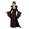 Ocasões especiais traje de Halloween para crianças folhas de bruxa de bruxa traje 220823