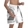 Herren-Shorts, bin ein Ingenieur, Board-Karriere, lustige kurze Hosen, Herren-Aufdruck, Badehose in Übergröße, Geschenk für Herren