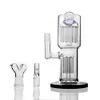 Glazen Waterpijp Bongs met Arm Boom Perc Dubbele Kamer Waterpijp Bubbler met Band Recycler Dab Rigs 18 mm Joint